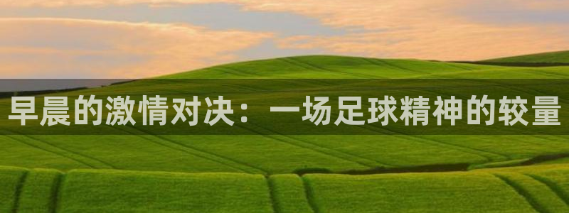 早晨的激情对决：一场足球精神的较量