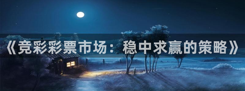 《竞彩彩票市场：稳中求赢的策略》